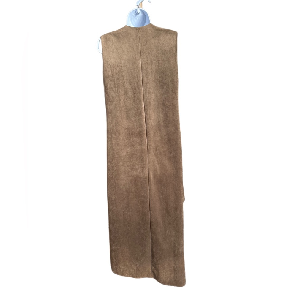 BCBGMaxAzria | Faux Suede Asymmetrical High Low Dress - Picture 4 of 8